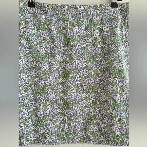 American Eagle Outfitters Stretch Floral Mini Skirt, Purple and Green, Size 4 - Picture 4 of 16